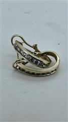 Gold-Diamond Earrings 36 Diamonds 2.16 Carat T.W. 14K Yellow Gold 5.69g